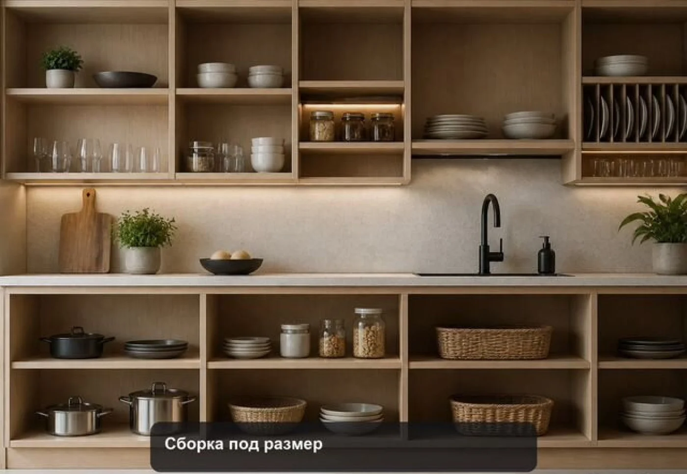 Прямая кухня Эстет на заказ с доставкой и гарантией